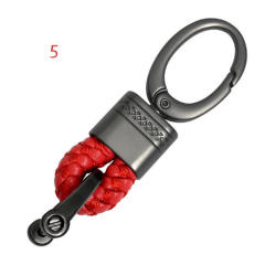 Braided rope + metal keychain  (have 9 colors for choose )