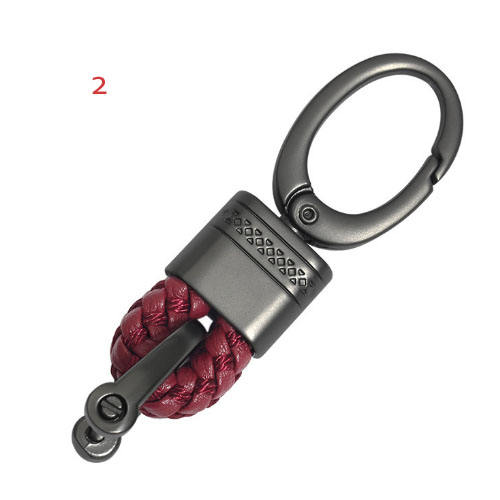 Braided rope + metal keychain  (have 9 colors for choose )