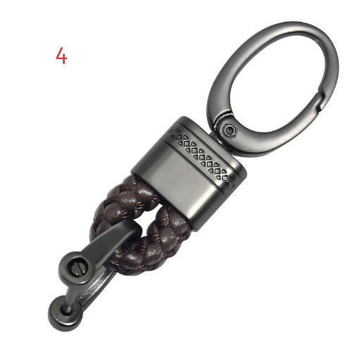 Braided rope + metal keychain  (have 9 colors for choose )