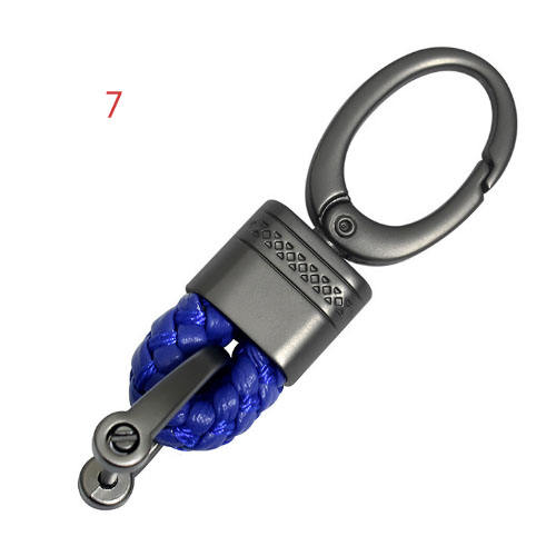 Braided rope + metal keychain  (have 9 colors for choose )