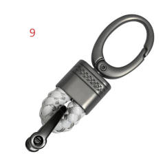 Braided rope + metal keychain  (have 9 colors for choose )