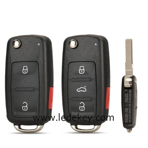 For VW  3/4 button remote key shell 202AD after 2011 （Please choose the model）