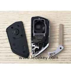For VW 3 button remote key blank with key blade