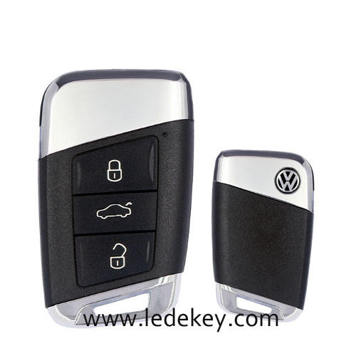 For VW 3 button remote key blank with HU162 blade