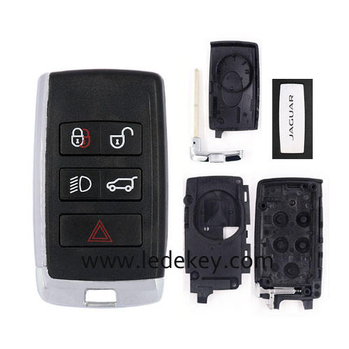 For Jaguar replacement shell for original 5 button remote key