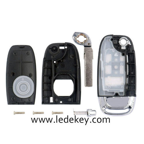 For VW 3 button modified remote key blank with HU66 blade