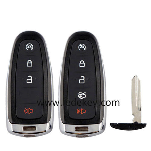 Ford 4/5 button Smart remote key shell with logo (Please choose model)