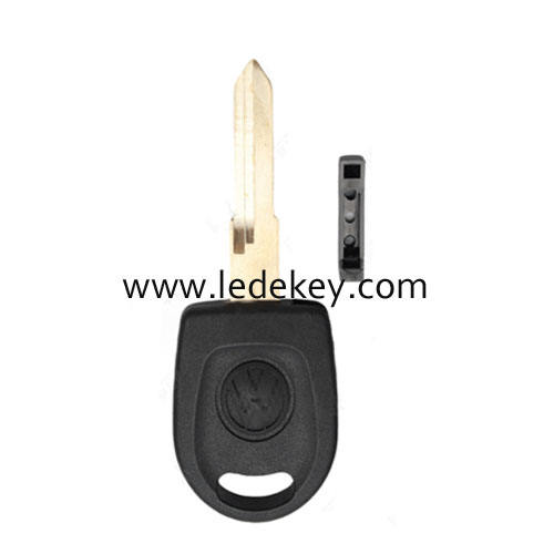 For VW transponder key shell with chip slot