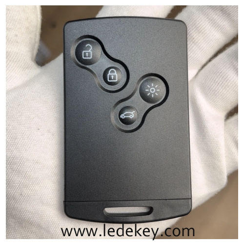 Ren-ault 4 button remote key shell with logo (Please choose Blade)