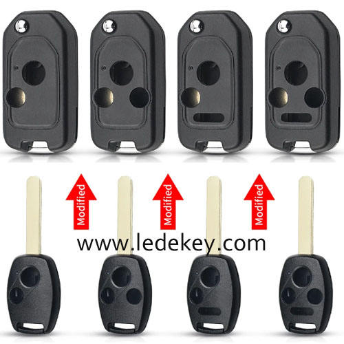 Honda 2/3/4 button modified remote key shell (Please choose model )