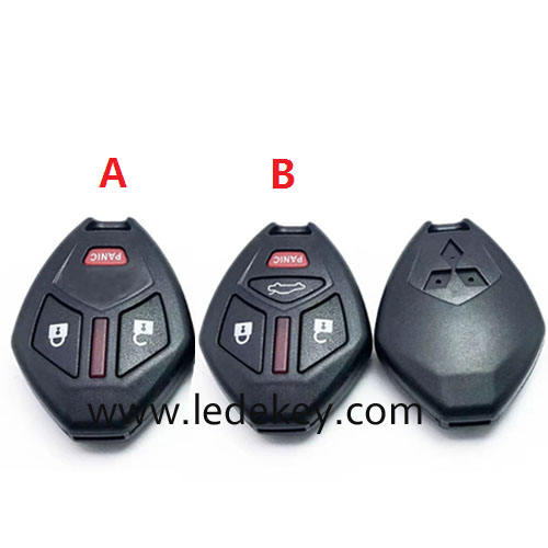 For Mitsubishi blank remote key head without blade (Please choose model)