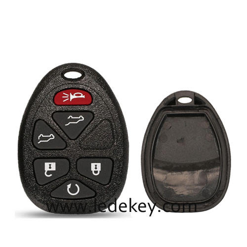 For Chevrolet GMC 6 button remote key shell without battery place