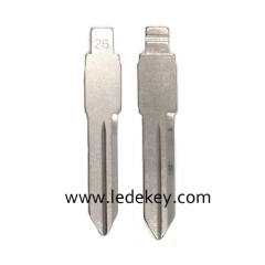 26# left key blade for chevrolet,Buick,GMC and KD VVDI JMD remote master flip key blade replacement