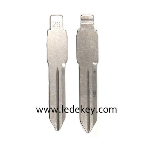 26# left key blade for chevrolet,Buick,GMC and KD VVDI JMD remote master flip key blade replacement