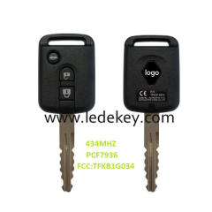 Original 3 Button Ren-ault Scala Remote Key Fob Control 433MHz FCCID TFKB1G034 PCF7936 Chip