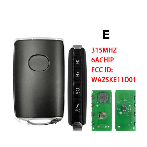 Mazda Smart Car Key with 315Mhz 6A Chip PN BCKA-675RYA FCC WAZSKE11D01 For 2019-2021 Mazda (Please choose model)