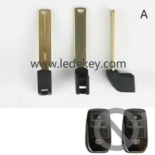 Toyota smart key blade
