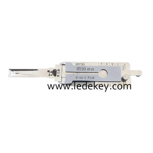 Original Lishi korean Hyundai HY20/HY18 2 in 1 decoder for all the cars using #130 blade