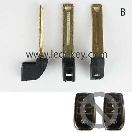 Toyota smart key blade