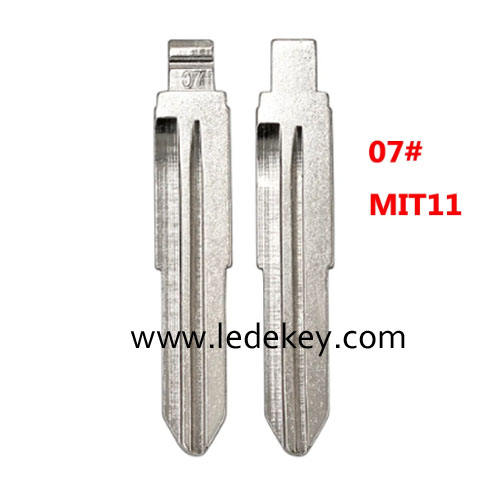 07# MIT11 Remote Key Blade KD/ VVDI  Flip Blank For Mitsubishi Outlander Grandis ASX Pajero Replacement