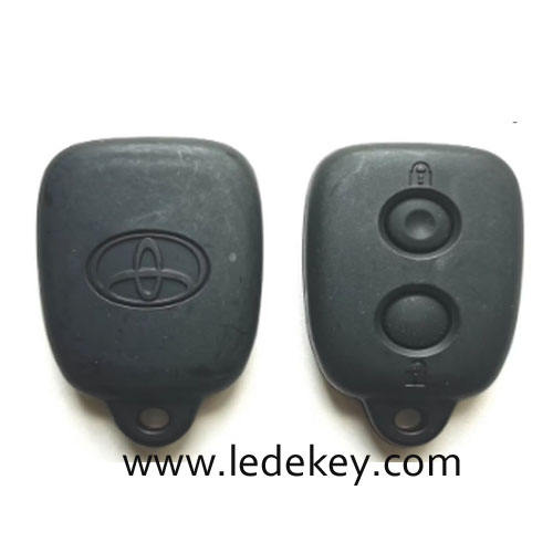 For Toyota 2 button remote key shell with logo