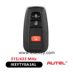 AUTEL IKEYTY8A3AL / IKEYTY8A3BL / IKEYTY8A4AL for Toyota 8A Universal Smart Key 315/434 MHz (Please choose model )