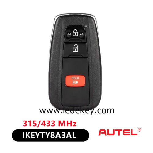 AUTEL IKEYTY8A3AL / IKEYTY8A3BL / IKEYTY8A4AL for Toyota 8A Universal Smart Key 315/434 MHz (Please choose model )