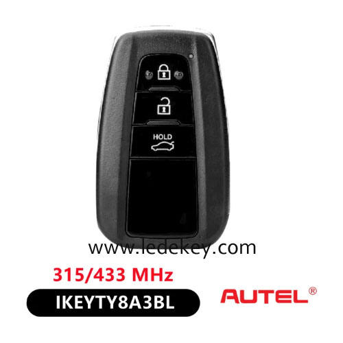 AUTEL IKEYTY8A3AL / IKEYTY8A3BL / IKEYTY8A4AL for Toyota 8A Universal Smart Key 315/434 MHz (Please choose model )