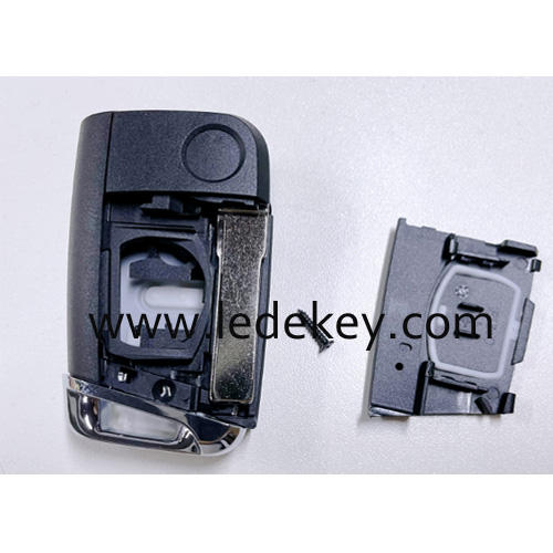 Skoda 3 button flip remote key shell with HU66 blade