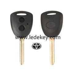 Toyota 2 button key shell with TOY43 blade with logo