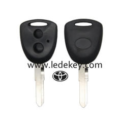 Toyota 2 button key shell with blade with logo