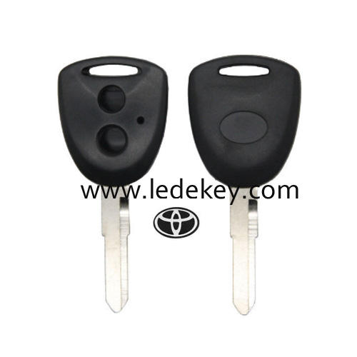 Toyota 2 button key shell with blade with logo