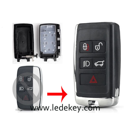 For Land rover modified remote key shell with blade(Landrove/Jaguar Logo)