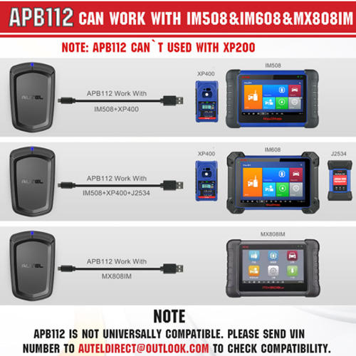 AUTEL APB112 Smart Key Simulator Works for MaxiIM IM608/ IM508 Key Programmer