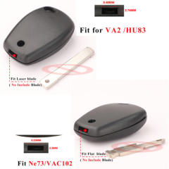 For Ren-ault transponder key shell with blade (Please choose model )