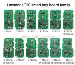 Lonsdor LT20 Smart Key Board PCB 312-434Mhz 8A+4D BA Chip For Toyota Lexus Subaru Keyless Go （Please choose the model）