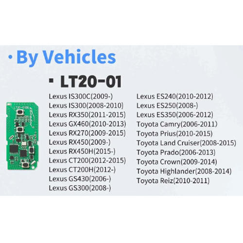 Lonsdor LT20-01 Smart Key Board PCB With Key Shel（Please choose the model）