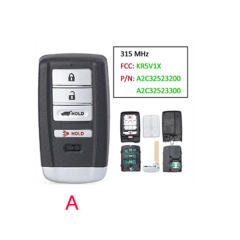 3 Buttons Acura Smart Remote Key 315MHz ID47 Chip (FCC ID : KR5V1X)For Honda Acura MDX RDX ILX RLX TLX 2014-2020