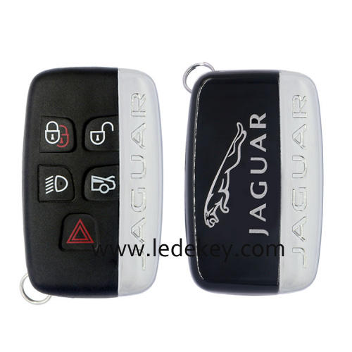 JAGUAR 5 button key shell with logo on the back and side