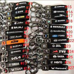 PU material , Metal Grey circels key chain (please choose model)，each type MOQ 10pcs