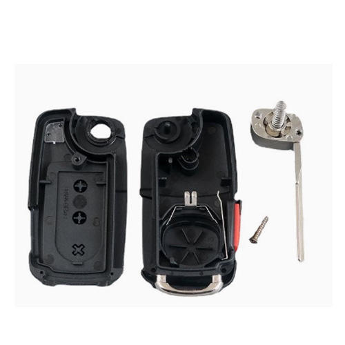 For VW Touareg 3+1 button flip remote key shell with panic button