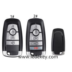 For Ford 4/5 Button Smart remote key shell with blade without logo (Please choose model )
