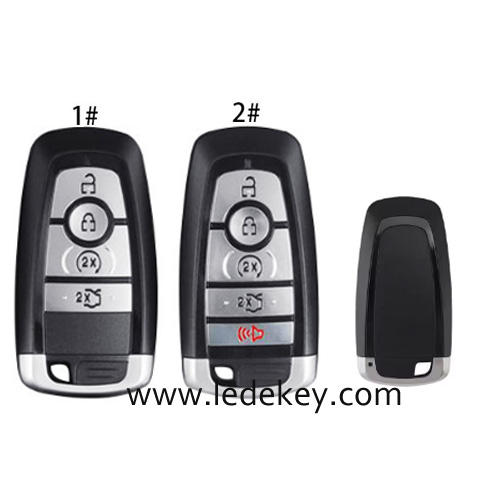 For Ford 4/5 Button Smart remote key shell with blade without logo (Please choose model )