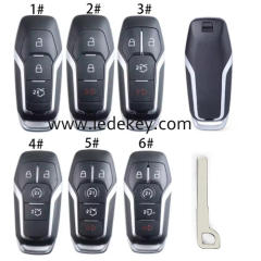 For Ford Smart remote key shell with blade without logo (Please choose model )