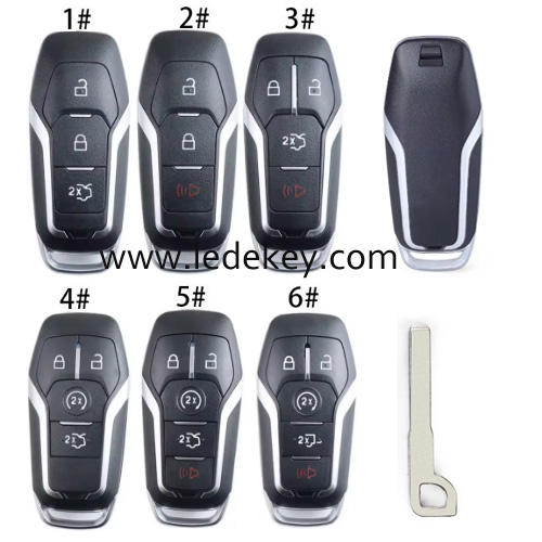 For Ford Smart remote key shell with blade without logo (Please choose model )