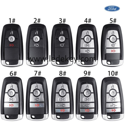 For Ford Smart remote key shell with blade with logo (Please choose model )