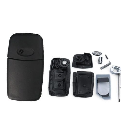 For Chery 2 button flip remote key shell with Unlock Button with left blade with Logo