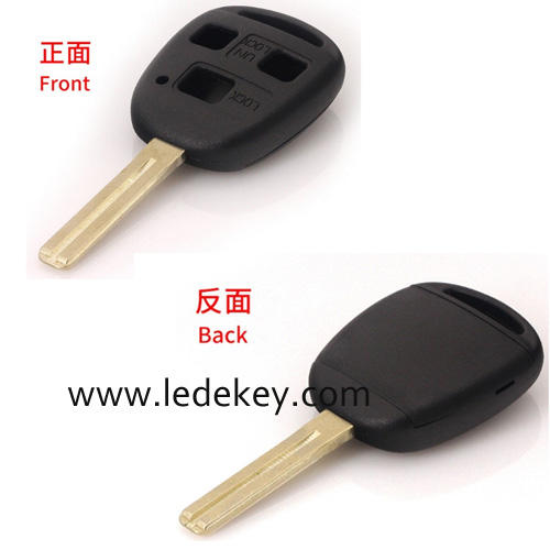 For Toyota Lexus 3 Button High Quality Remote Shell Explosion-Proof TOY48 Easy-Cut White Copper T Shaped Blade No Logo