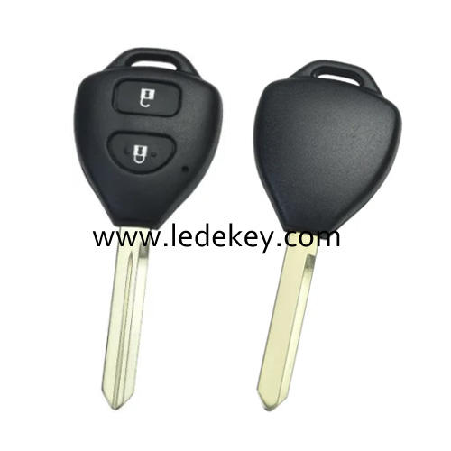 For Toyota 2 button remote key shell with TOY47 blade without Logo