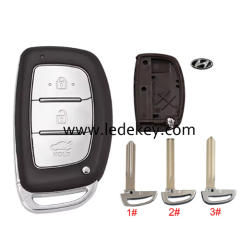 For Hyundai 3 button remote key shell (please choose key blade model)